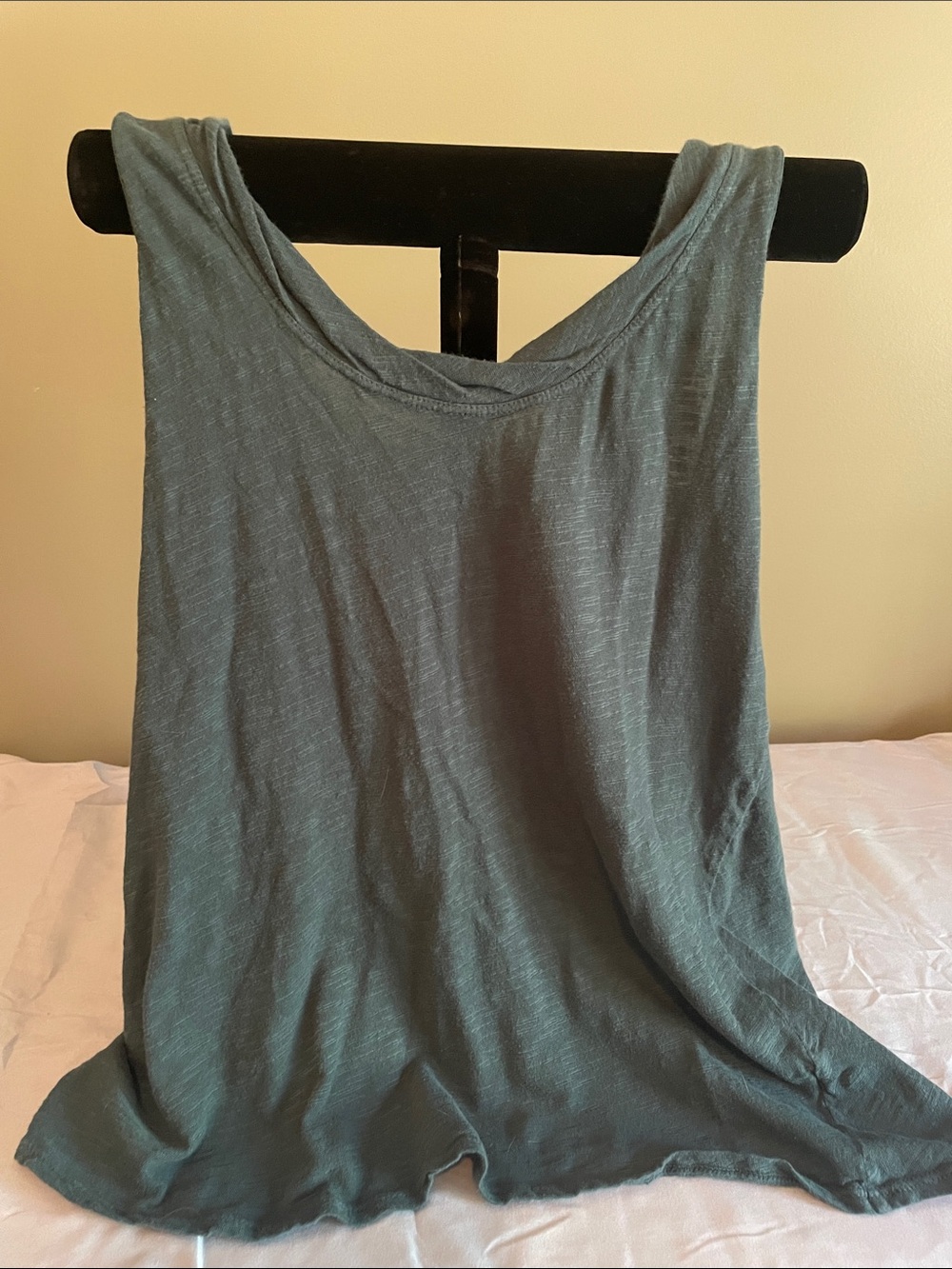 Classic Scoop Neck Tank Top - Slate Blue